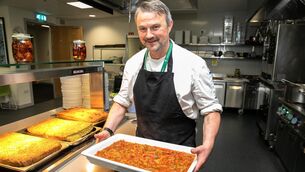 <p>IRFU high performance chef Maurice McGeehan preparing food at the IRFU High Performance Centre at Irish Sports Campus, Snugborough Rd, Blanchardstown, Dublin. Photo: Gareth Chaney</p>