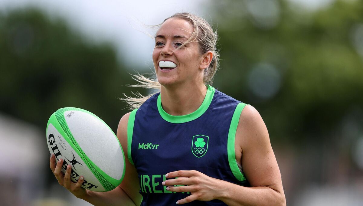 Stacey Flood of Ireland's Womens' Rugby Sevens, training in France this summer
