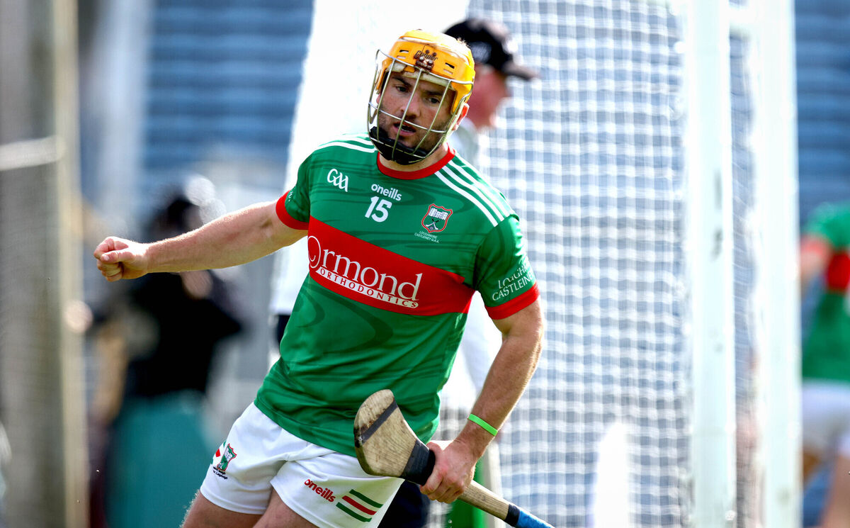 Loughmore-Castleiney’s Liam McGrath celebrates scoring the third goal of the game. Picture: ©INPHO/Ryan Byrne