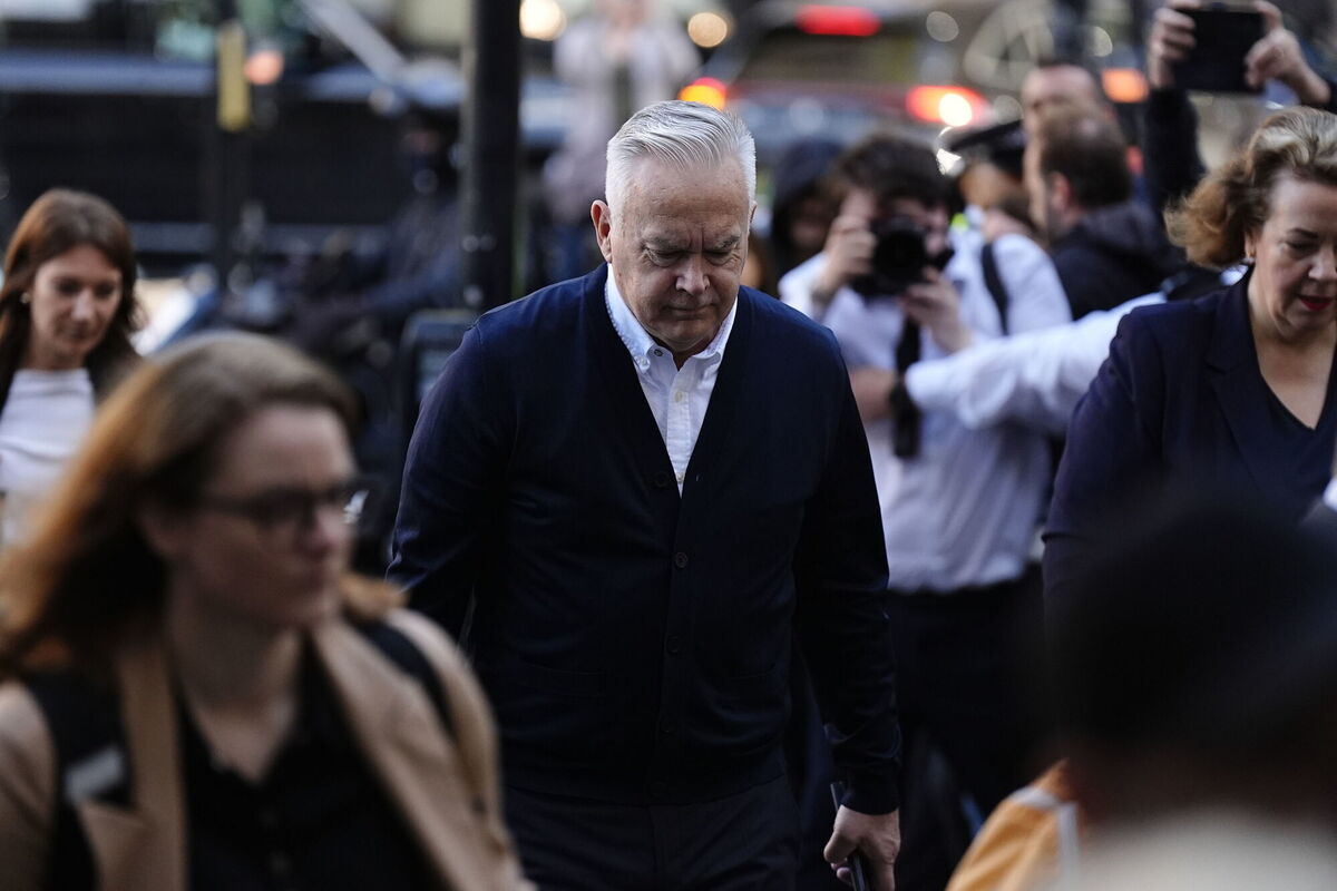 Huw Edwards arrives at Westminster Magistrates' Court, London. Picture: Aaron Chown/PA Wire