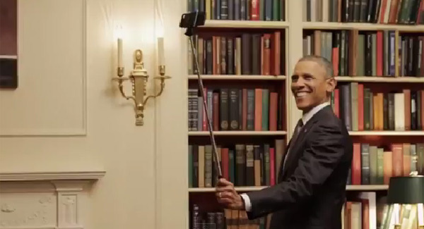President Obama has way too much fun with a selfie stick