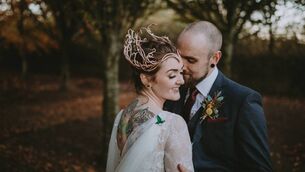 <p>Agnostics Kiara and Fran Geoghegan had a ‘Lord of the Rings’-themed wedding.</p>