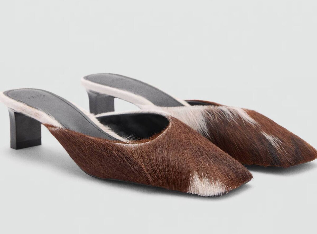 Heeled leather shoes, Mango, €99.99 Heeled leather shoes, Mango, €99.99
