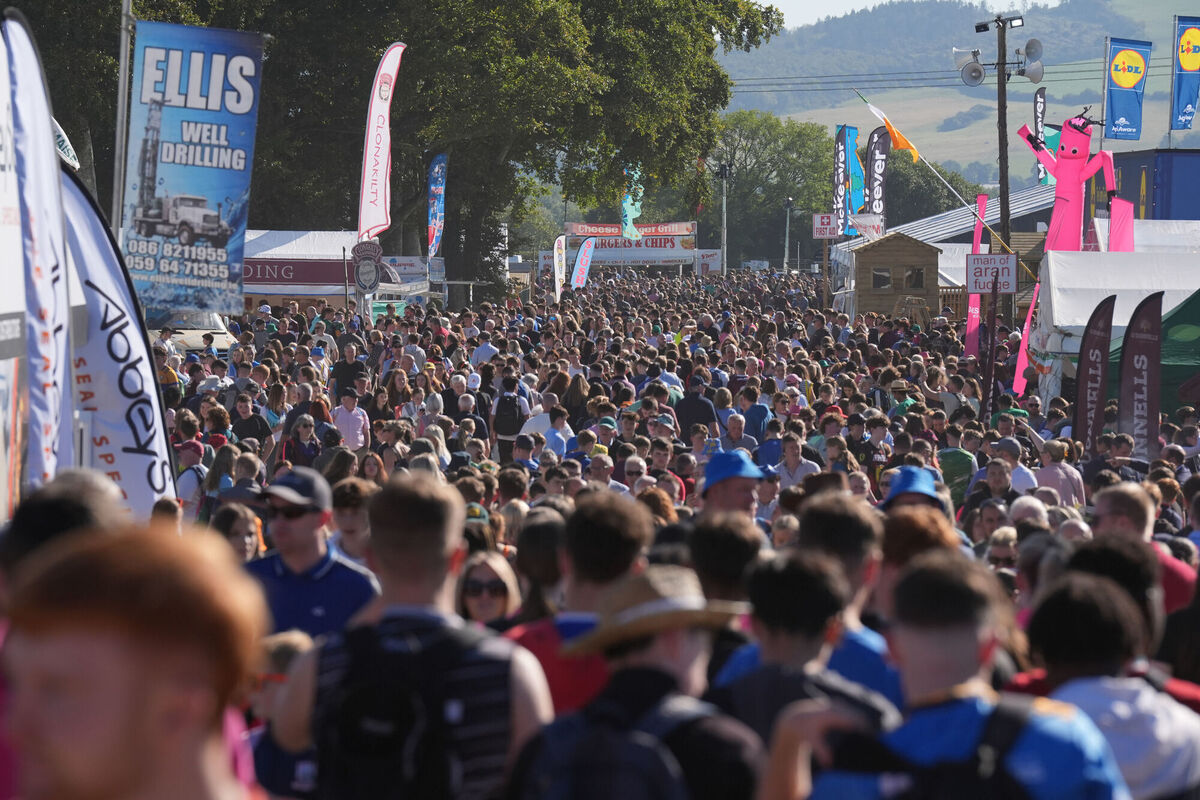 Some 300,000 people are attending this year's National Ploughing Championships in Ratheniska, Co Laois. Picture: Niall Carson/PA