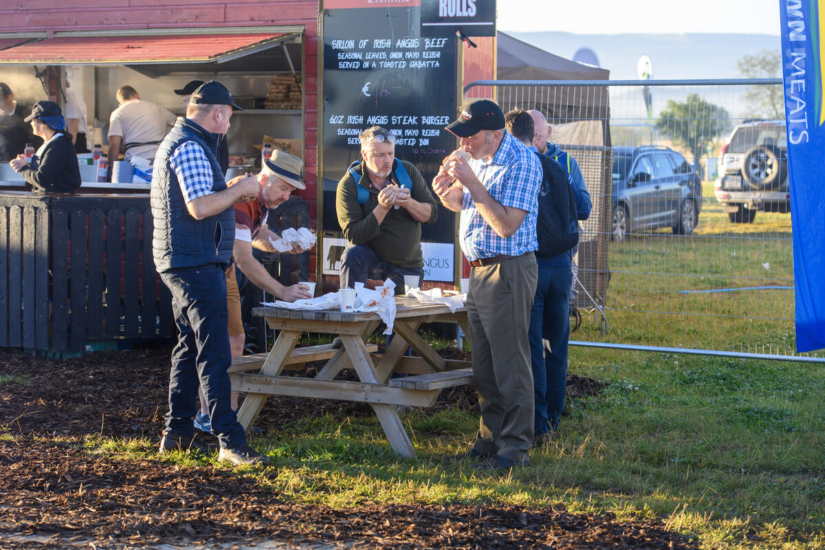  Breakfast time on the first day of the National Ploughing Championships at Ratheniska, Co Laois. Picture: Dan Linehan