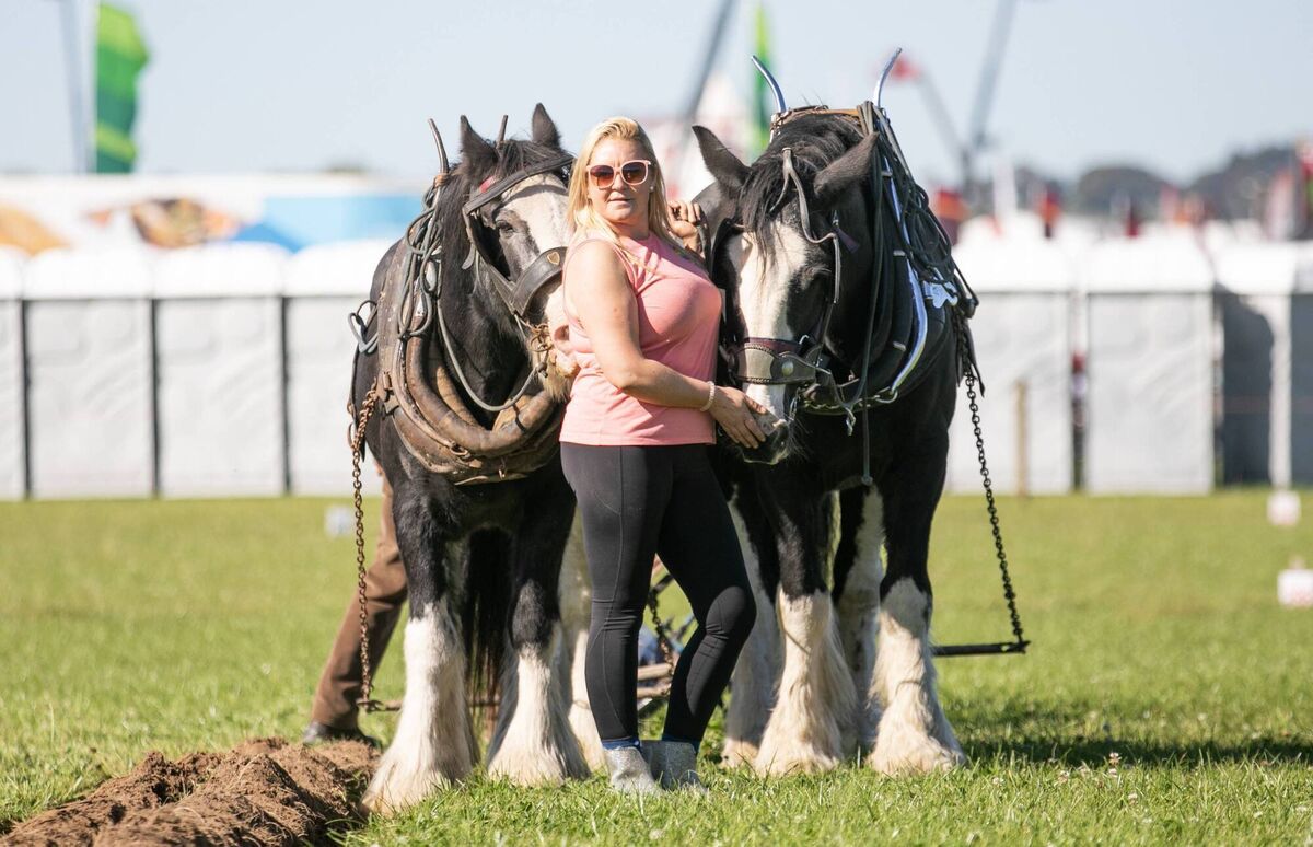 Emma Nott from Macroom celebrating her birthday during the National Ploughing Championships in Ratheniska, Co Laois. Picture: Gareth Chaney 