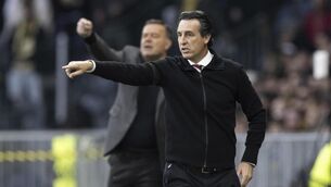 <p>Unai Emery’s side eased to victory in Switzerland (Peter Schneider/AP)</p>