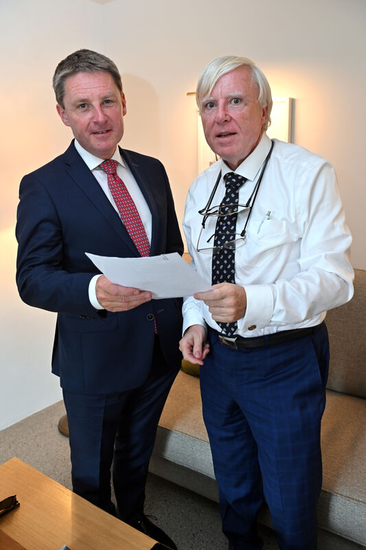 John and Francis Brennan: 'You never lock the front door of a hotel.' Picture Dan Linehan