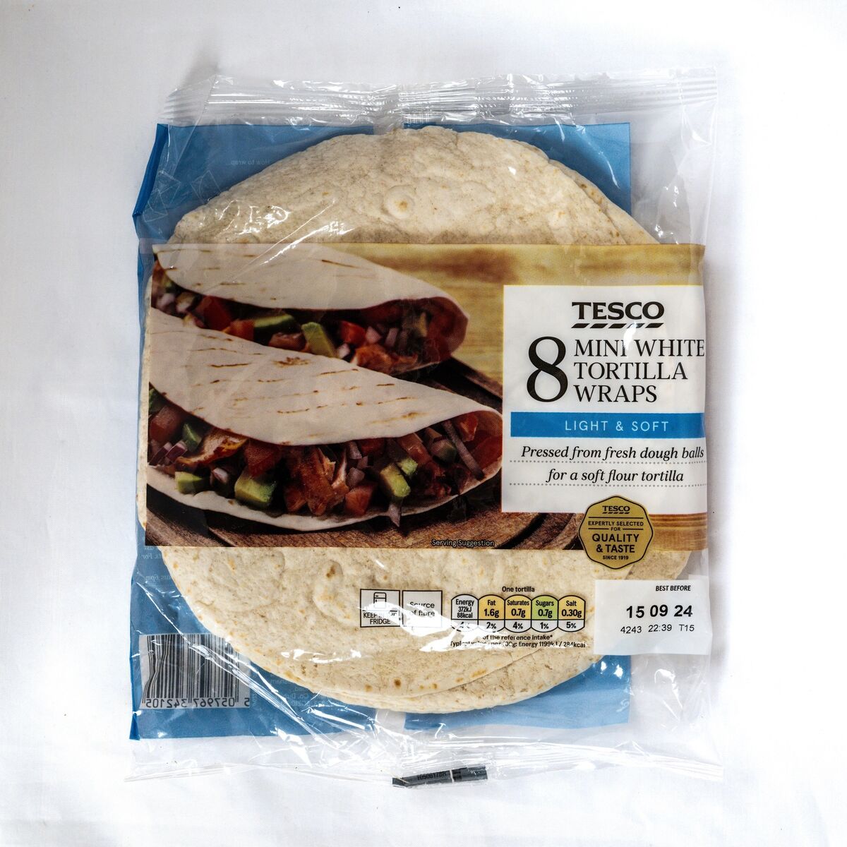 Tesco Mini White Tortilla Wraps