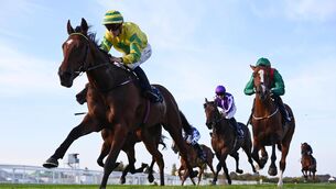 <p>Call Me Captain &amp; Dylan Browne McMonagle won the Irish Stallion Farms EBF Maiden</p>