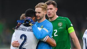 <p>IN LINE TO START: Caoimhin Kelleher could feature alongside Trent Alexander-Arnold this weekend. Pic: Stephen McCarthy/Sportsfile</p>