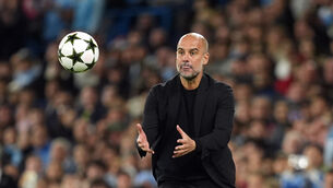 Pep Guardiola is happy to have the benefit of this week’s Champions League schedule (Martin Rickett/PA)