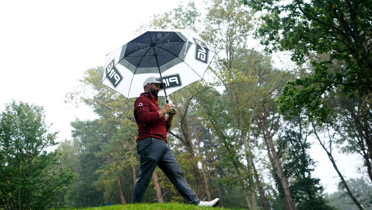 England's Matthew Baldwin on the 5th. Photo: Zac Goodwin/PA Wire. 