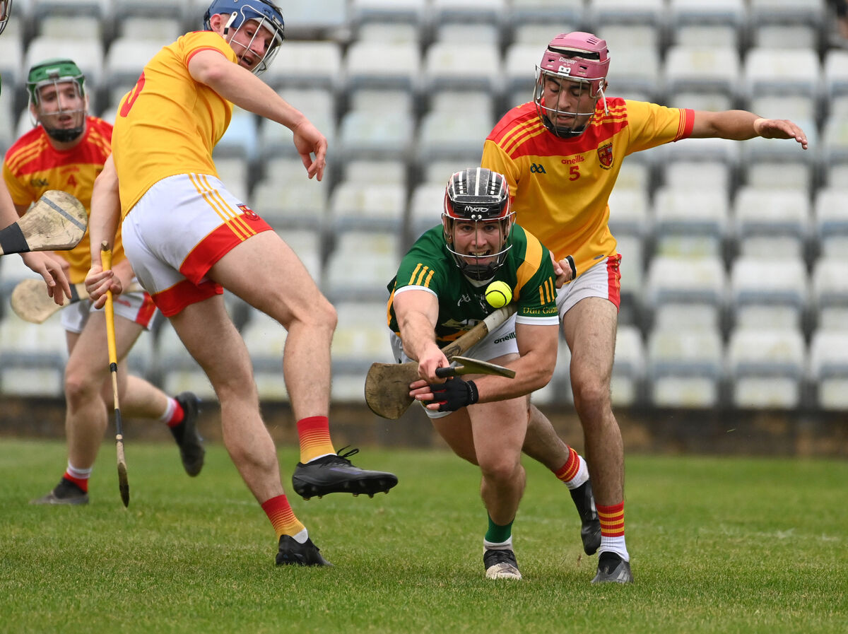 Dungourney's James Ahern raeches for the sliotar from Mallow's Billy Murphy and Garett Lenihan during the Co-Op Superstores Premier IHC QF at Pairc Ui Rinn. Picture: Eddie O'Hare Dungourney's James Ahern raeches for the sliotar from Mallow's Billy Murphy and Garett Lenihan during the Co-Op Superstores Premier IHC QF at Pairc Ui Rinn. Picture: Eddie O'Hare