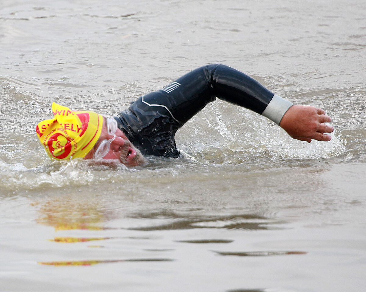 Dermot Higgins, who completed the River Shannon swim. Picture:Â Brendan Gleeson Dermot Higgins, who completed the River Shannon swim. Picture:Â Brendan Gleeson