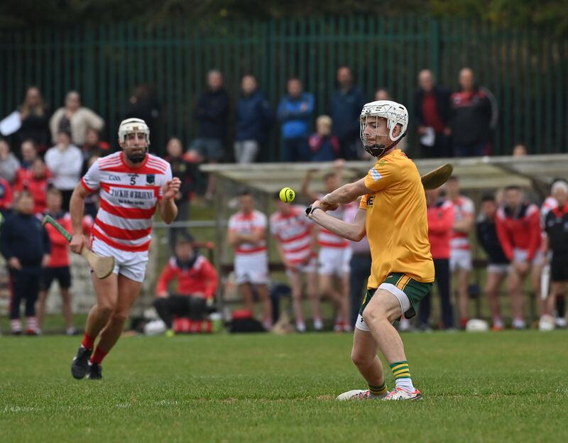 Ross Brown, Blackrock converting this penalty against Aaron O'Brien, Ballygiblin. Picture Dan Linehan Ross Brown, Blackrock converting this penalty against Aaron O'Brien, Ballygiblin. Picture Dan Linehan