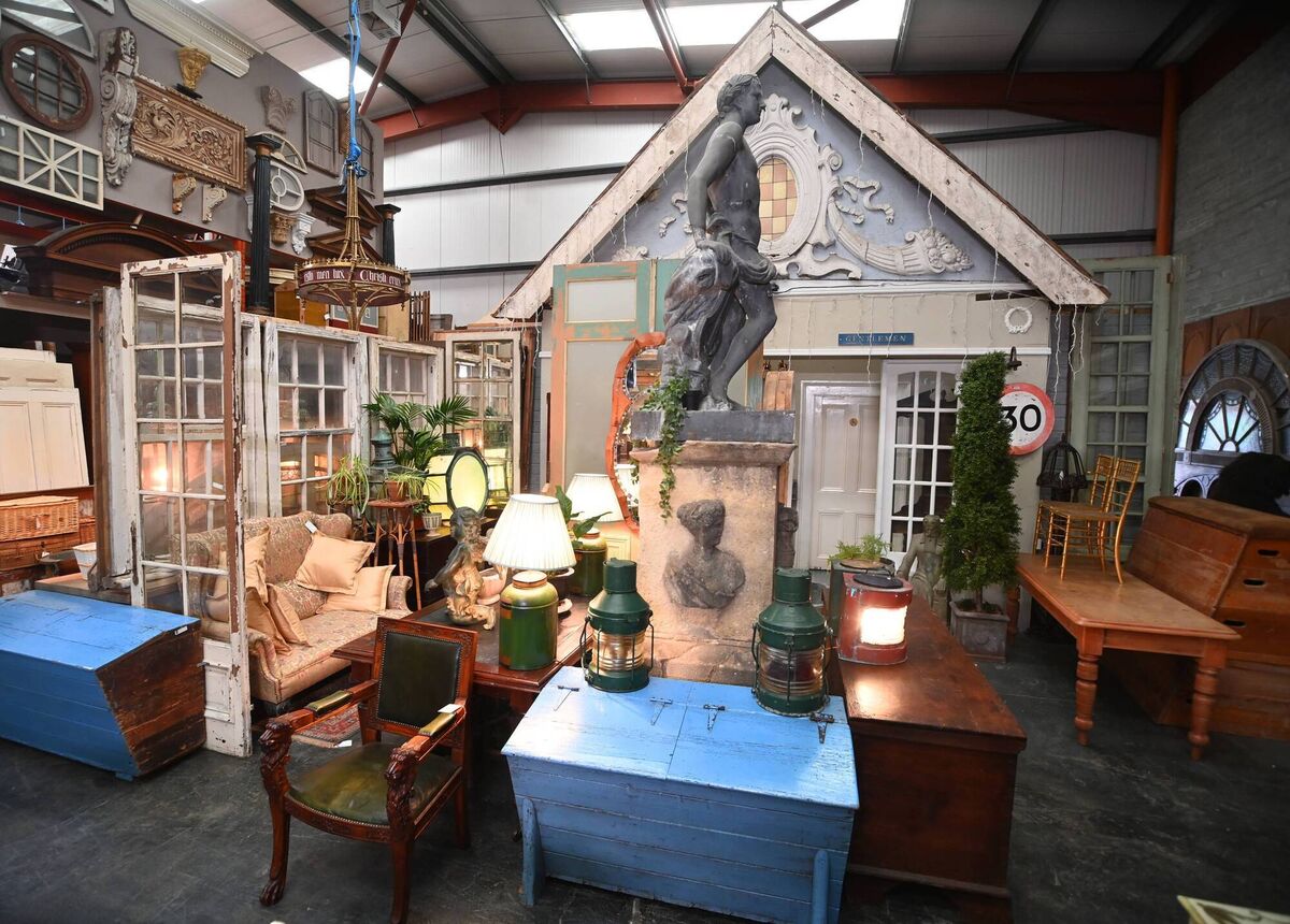 Statue of Apollo and other architectural salvage items at The Store Yard, Kea-Lew Business &amp; Retail Park, Portlaoise, Co Laois. The business also has an outlet at 94, North Main Street, Youghal, Co Cork. Picture: Larry Cummins