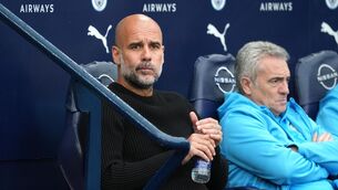 <p>Pep Guardiola’s side are top of the Premier League (Martin Rickett/PA)</p>