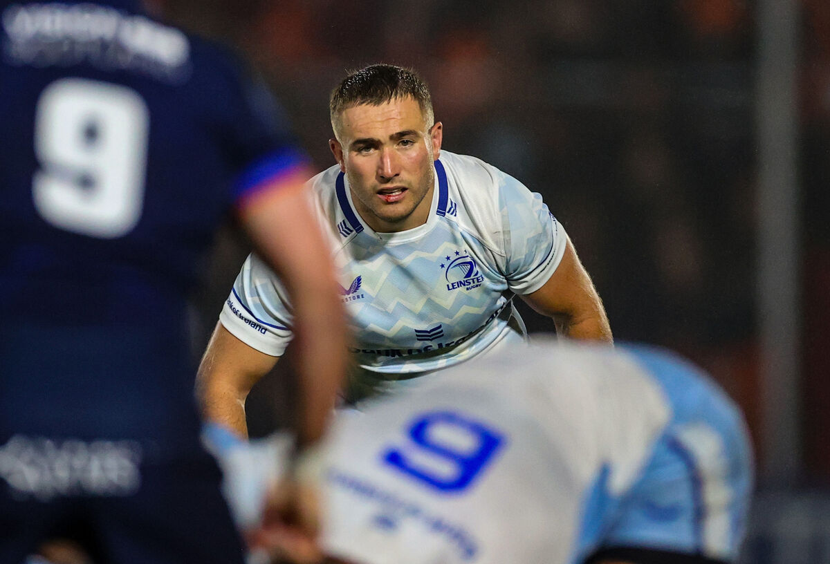 Larmour in action against Edinburgh
