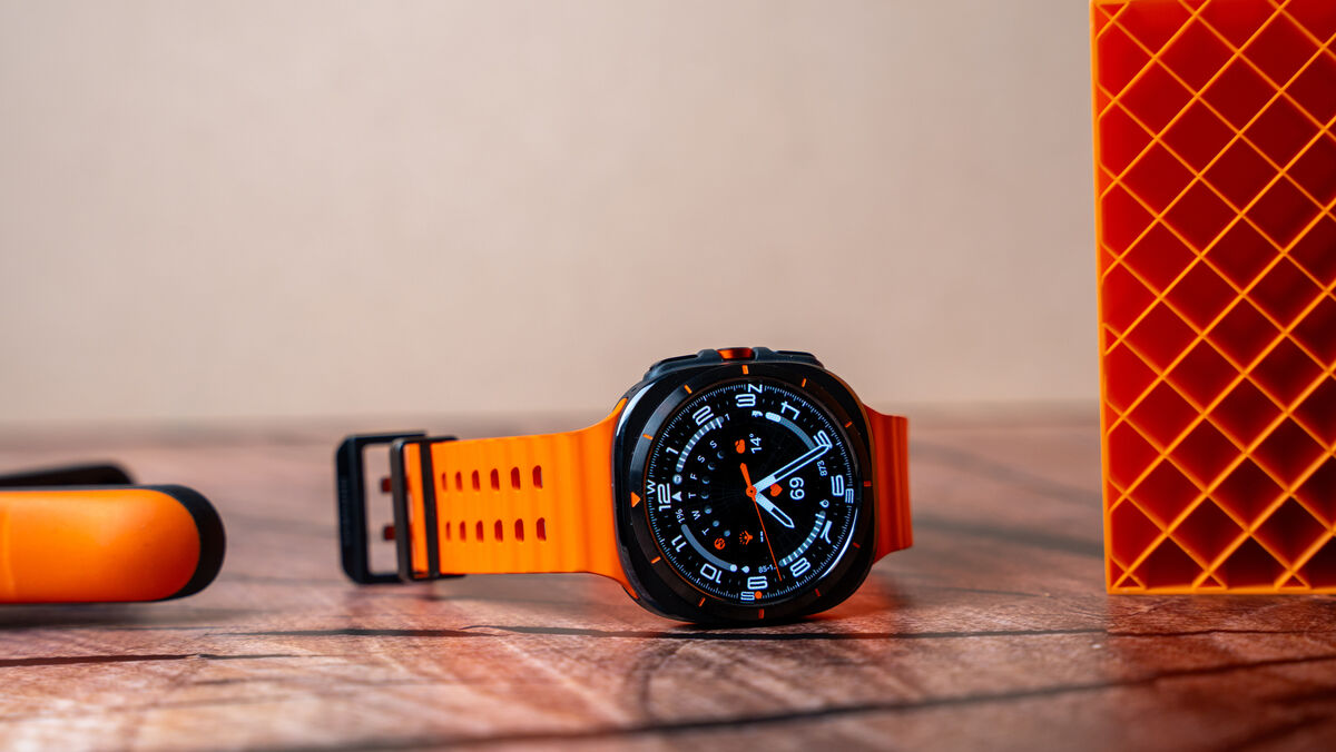 Charging speeds are slower than other 'Ultra' smartwatches. Picture: Noel Campion.