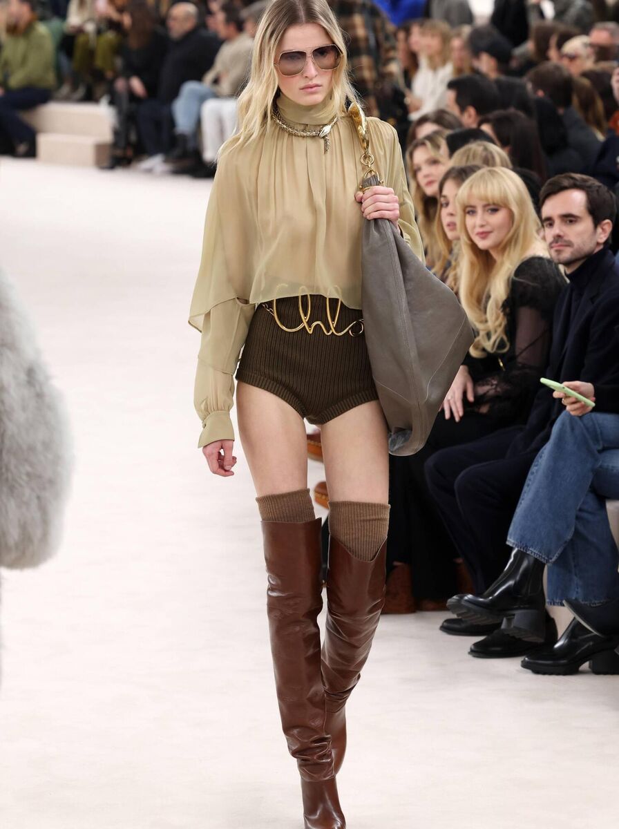 A model walks the runway during the Chloé Womenswear Fall/Winter 2024-2025 show as part of Paris Fashion Week on February 29, 2024 in Paris, France. (Photo by Pascal Le Segretain/Getty Images) A model walks the runway during the Chloé Womenswear Fall/Winter 2024-2025 show as part of Paris Fashion Week on February 29, 2024 in Paris, France. (Photo by Pascal Le Segretain/Getty Images)