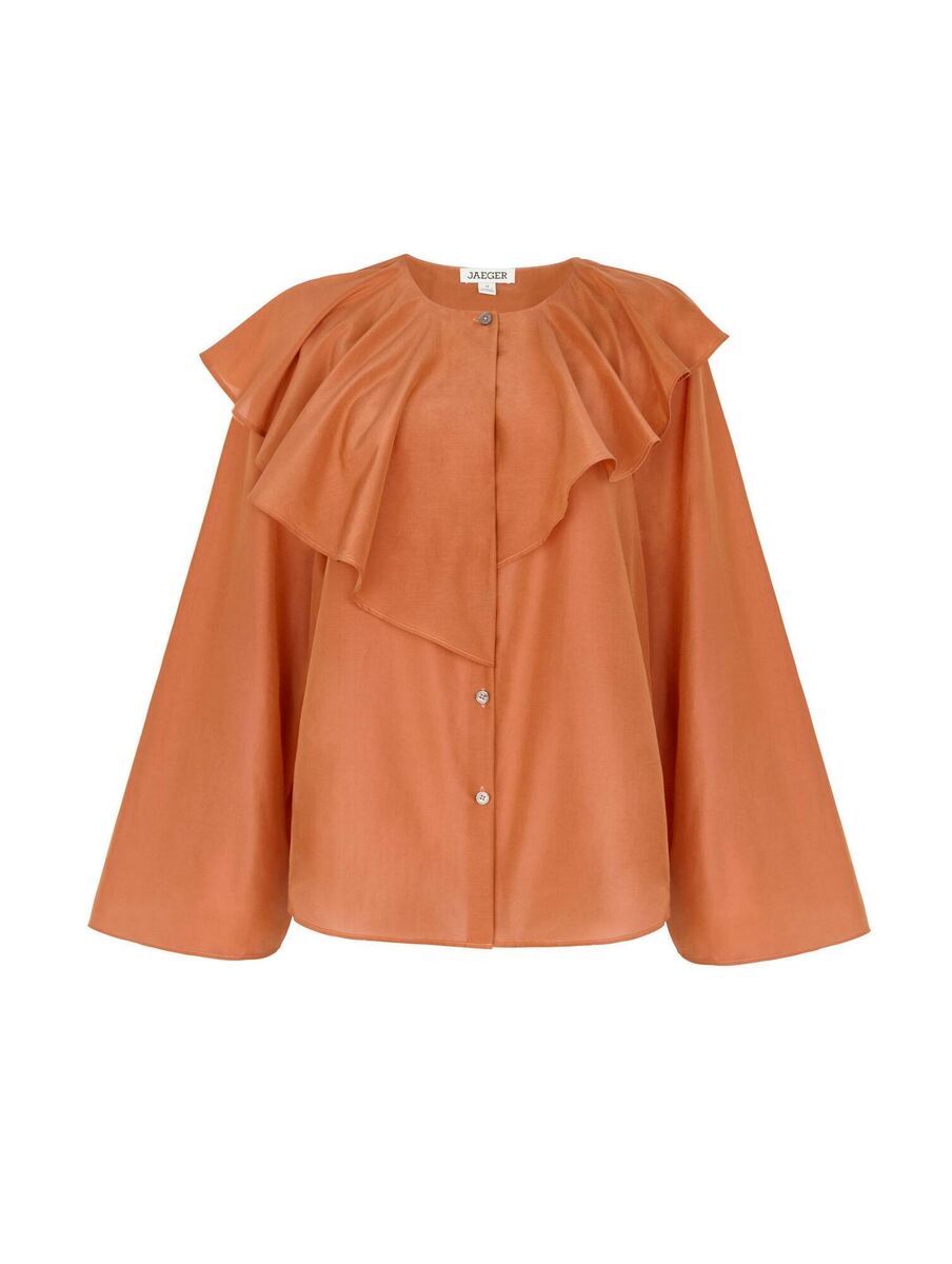 Jaeger ruffle top, M&S, €120 Jaeger ruffle top, M&S, €120