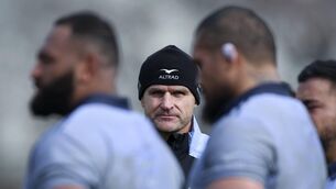 <p>RAZOR'S EDGE: Head Coach Scott Robertson looks on during a New Zealand All Blacks training session in Wellington. Pic: Hagen Hopkins/Getty Images</p>