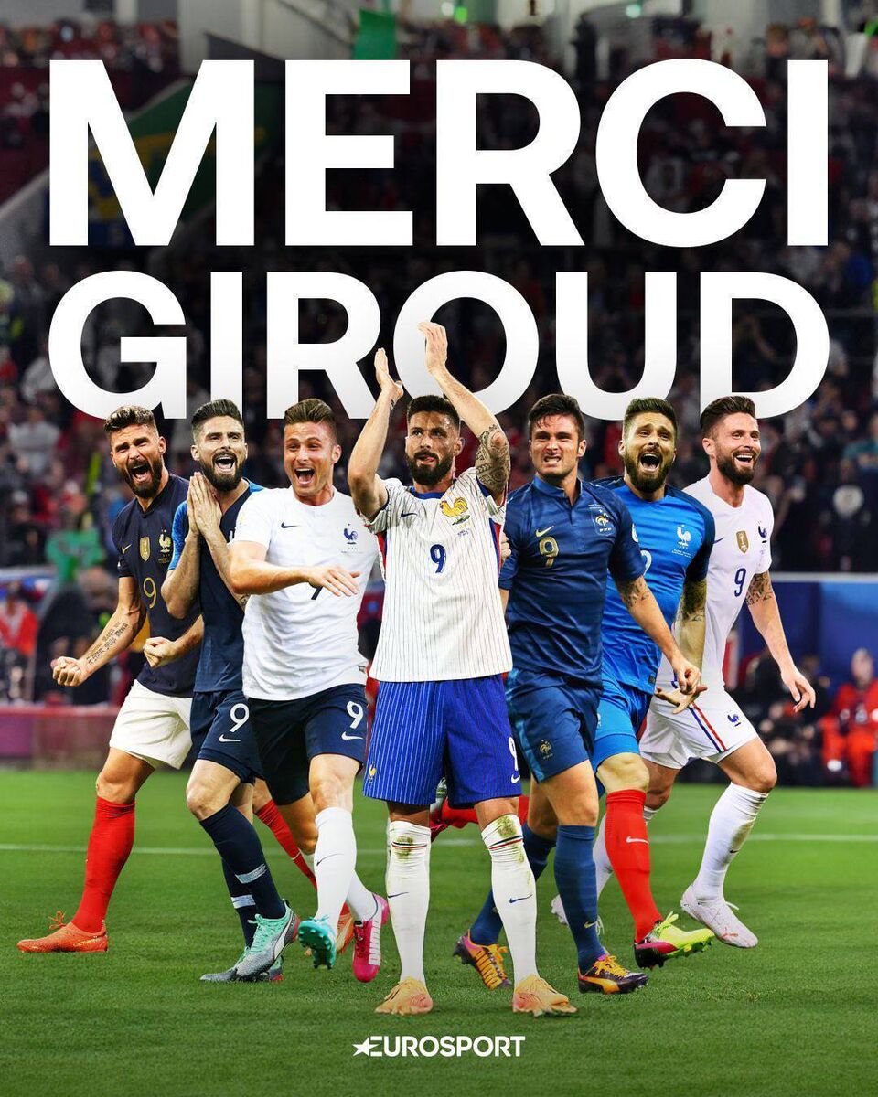 France says Merci and Au Revoir to top goalscorer Olivier Giroud France says Merci and Au Revoir to top goalscorer Olivier Giroud