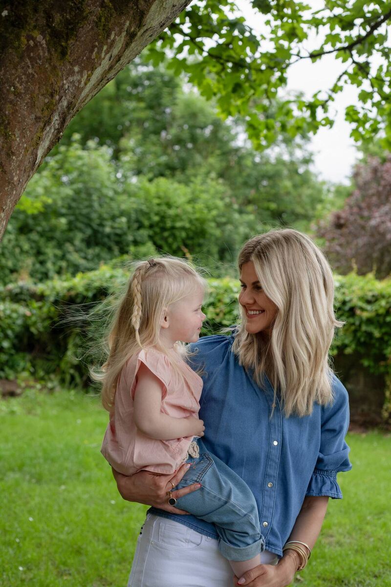Geri O'Toole with her daughter Edie. Geri O'Toole with her daughter Edie.