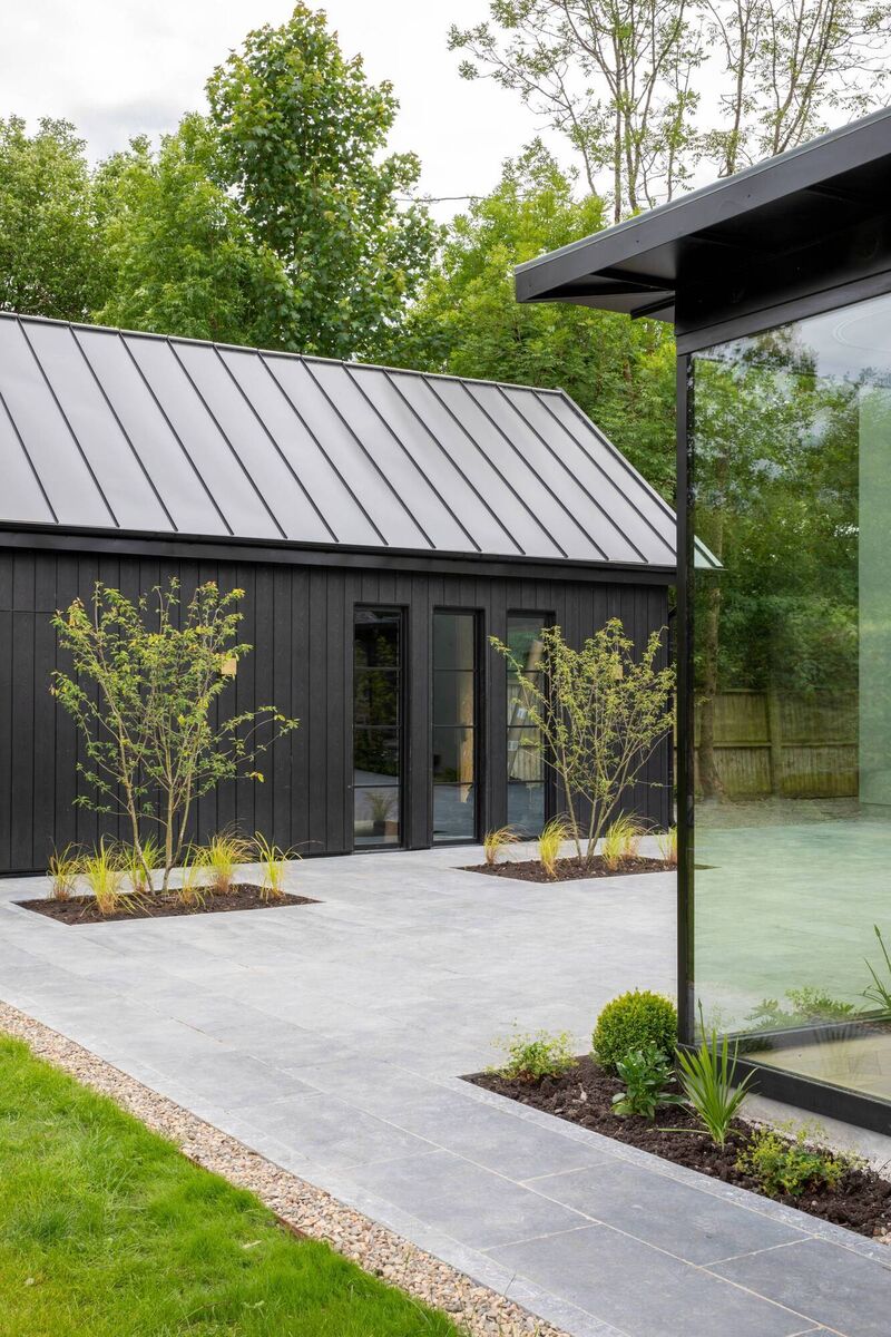 The residence is a mixture of old and new. The residence is a mixture of old and new.