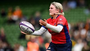 <p>DEFENDING CHAMPIONS: Kate Flannery of UL Bohemian during the 2023/24 Energia All-Ireland League Women's Division 1 final against Railway Union. Photo by Seb Daly/Sportsfile</p>