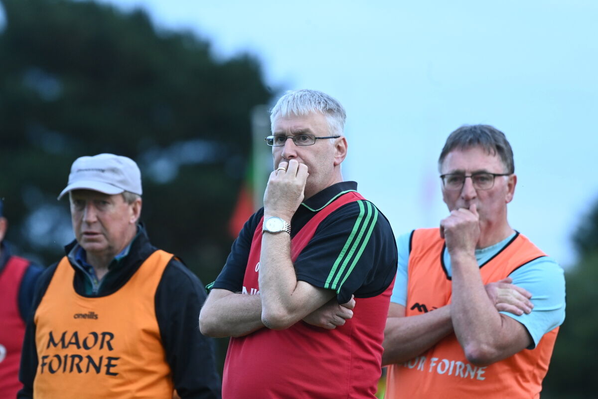 Nemo Rangers manager Robbie O'Dwyer eyes the action on the pitch in Round 1 of the Cork Premier SFC against Ballincollig. Pic: Larry Cummins Nemo Rangers manager Robbie O'Dwyer eyes the action on the pitch in Round 1 of the Cork Premier SFC against Ballincollig. Pic: Larry Cummins
