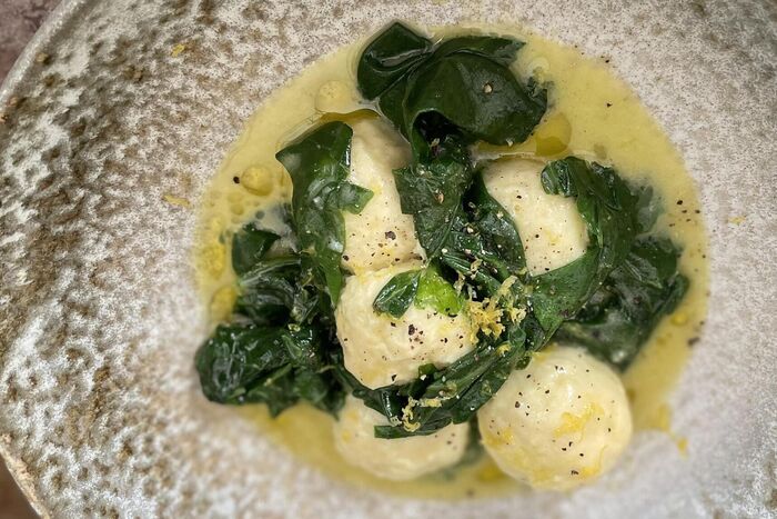 Gnudi with Spinach and St. Tola’s Goat Curd