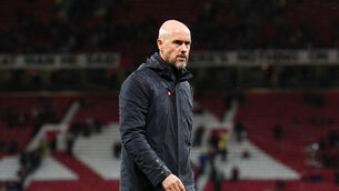 <p>Erik ten Hag’s side produced a poor performance (Martin Rickett/PA)</p>