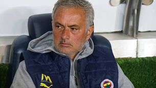 <p>OK CPOMPUTER: Head coach Jose Mourinho of Fenerbahce. Pic: Ahmad Mora/Getty Images</p>