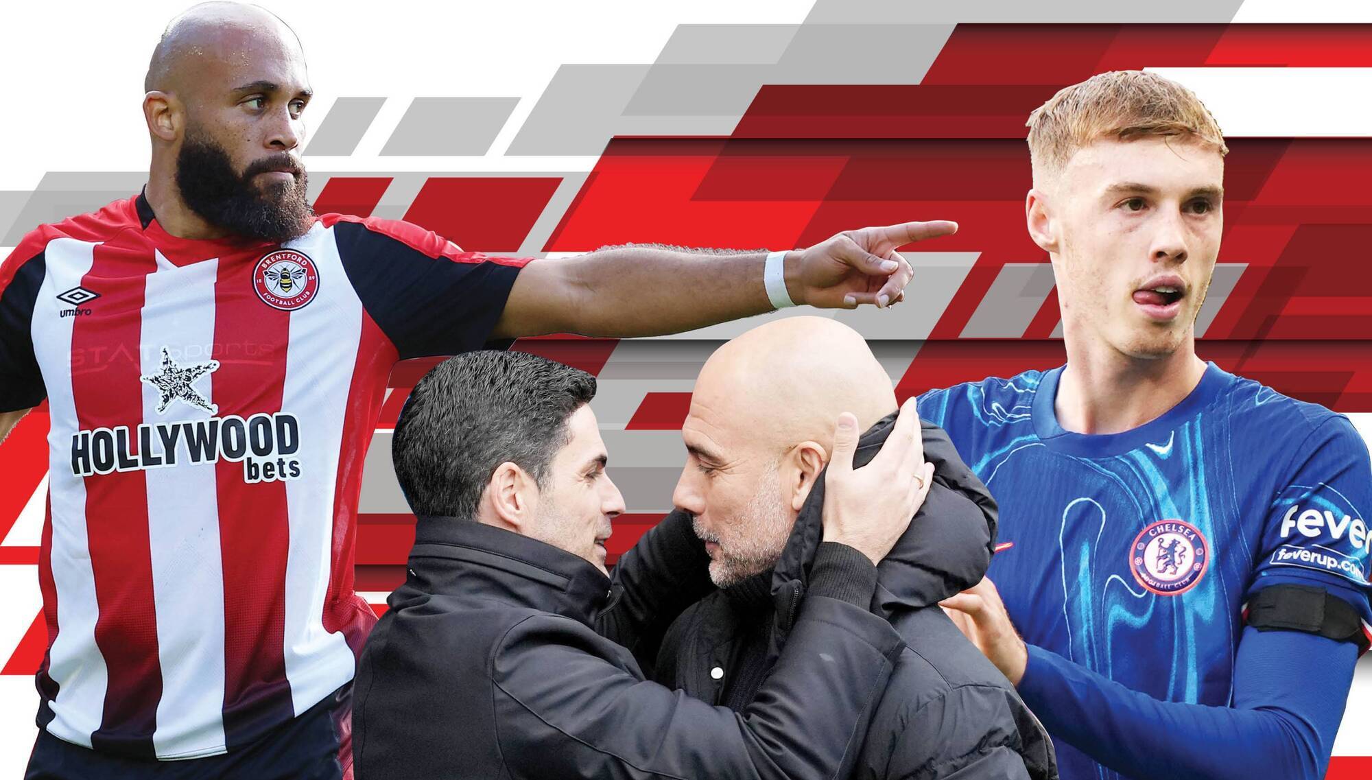 10 TALKING POINTS: Bryan Mbeumo, Mike Arteta and Pep Guardiola and Cole Palmer. 