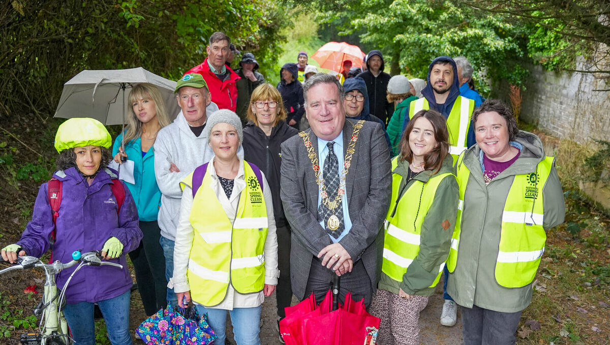 Lord Mayor of Cork Dan Boyle, centre, with members of the Turner's Cross Climate Action Group who participated in a biodiversity walk along the 'secret' greenway leading to Togher from the Kinsale Rd roundabout. Picture: Noel Sweeney Lord Mayor of Cork Dan Boyle, centre, with members of the Turner's Cross Climate Action Group who participated in a biodiversity walk along the 'secret' greenway leading to Togher from the Kinsale Rd roundabout. Picture: Noel Sweeney