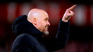 <p>DIRECTION OF TRAVEL: Manchester United sources have insisted the sole focus is on Thursday’s Europa League match away to Porto amid speculation surrounding head coach Erik ten Hag’s future. Pic: Mike Egerton/PA Wire</p>