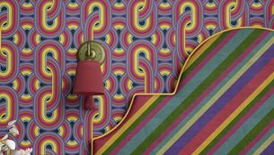 <p>Celebrate vintage or fabulous fabrics by installing new upholstery to a new or old padded headboard. Preziosa collection, Rebel Knit wallpaper, inspired by the organic geometry of this 1970s luxury hotelier upholstery; €165, The Curious Department.</p>