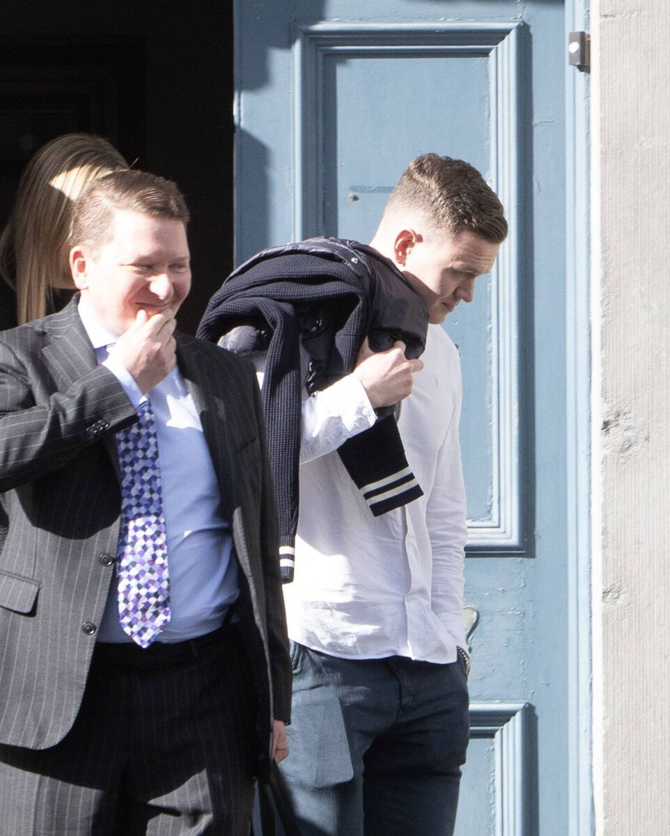 Bill Chawke (right) leaving Newcastle West court on Tuesday. He is charged with two counts of assault causing harm, in which he allegedly threw punches at both men, and hit the head of one of the men off a bar counter. Photo: Liam Burke/Press 22 Bill Chawke (right) leaving Newcastle West court on Tuesday. He is charged with two counts of assault causing harm, in which he allegedly threw punches at both men, and hit the head of one of the men off a bar counter. Photo: Liam Burke/Press 22
