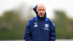 <p>Erik ten Hag was defiant over his future as Manchester United boss (Martin Rickett/PA)</p>