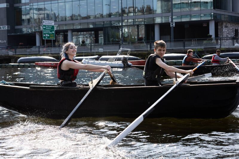 Meitheal Mara boats on the Lee. Picture: Darragh Kane