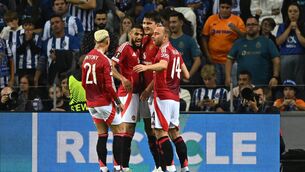 <p>LATE EQUALISER: Harry Maguire  celebrates scoring his team's third goal. Picture: Octavio Passos/Getty Images</p>