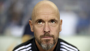 <p>Erik ten Hag remains calm despite Manchester United’s continued issues (Luis Vieira/AP)</p>