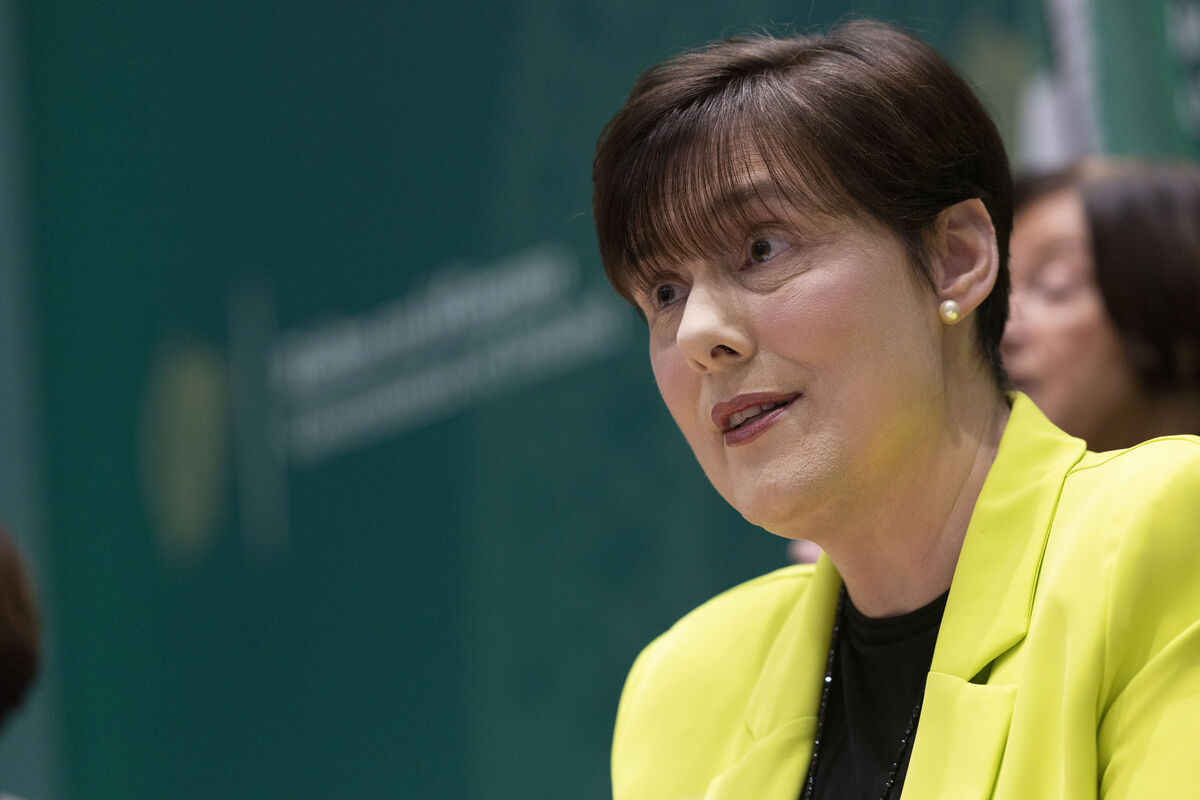 Minister for Education Norma Foley: 'Students perform better when they take a break from the mobile phone.' Photo: Sam Boal/Collins Photo Minister for Education Norma Foley: 'Students perform better when they take a break from the mobile phone.' Photo: Sam Boal/Collins Photo