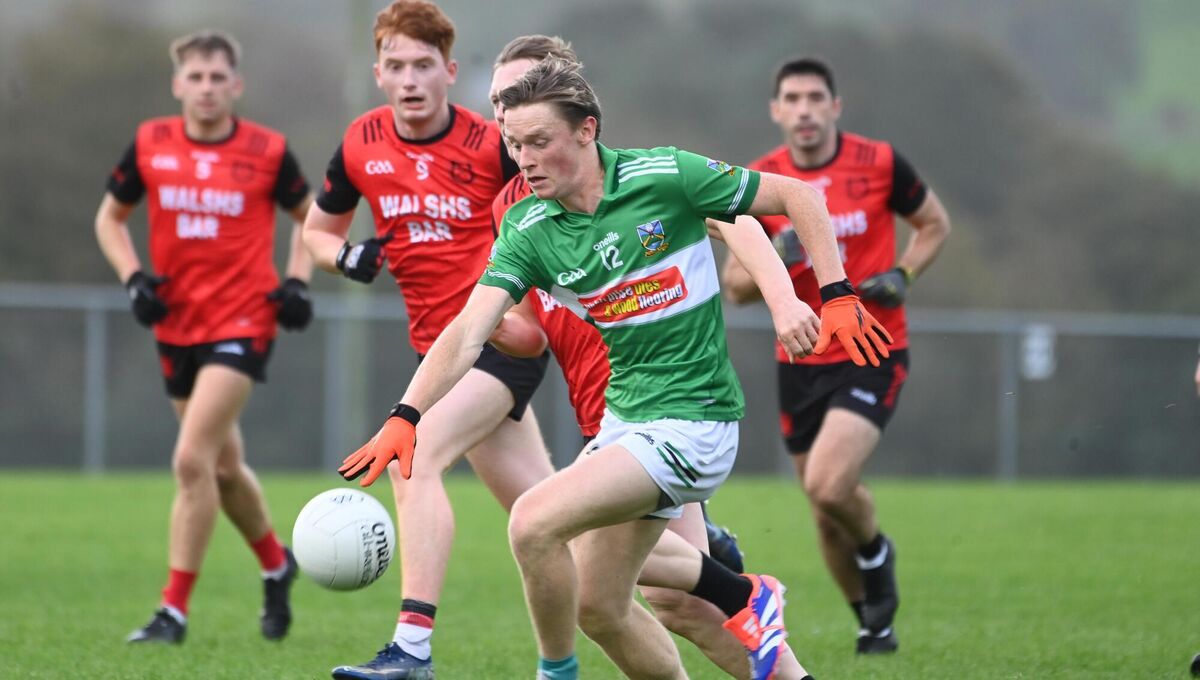 Paddy O'Driscoll of Gabriel Rangers in action against Mitchelstownat Kilmurry. Paddy O'Driscoll of Gabriel Rangers in action against Mitchelstownat Kilmurry.