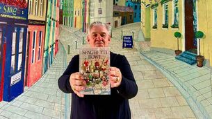 <p>Cónal Creedon  with his latest collection of writings, Spaghetti Bowl. </p>