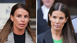 Coleen Rooney and Rebekah Vardy during the Wagatha Christie libel battle (Yui Mok/PA)