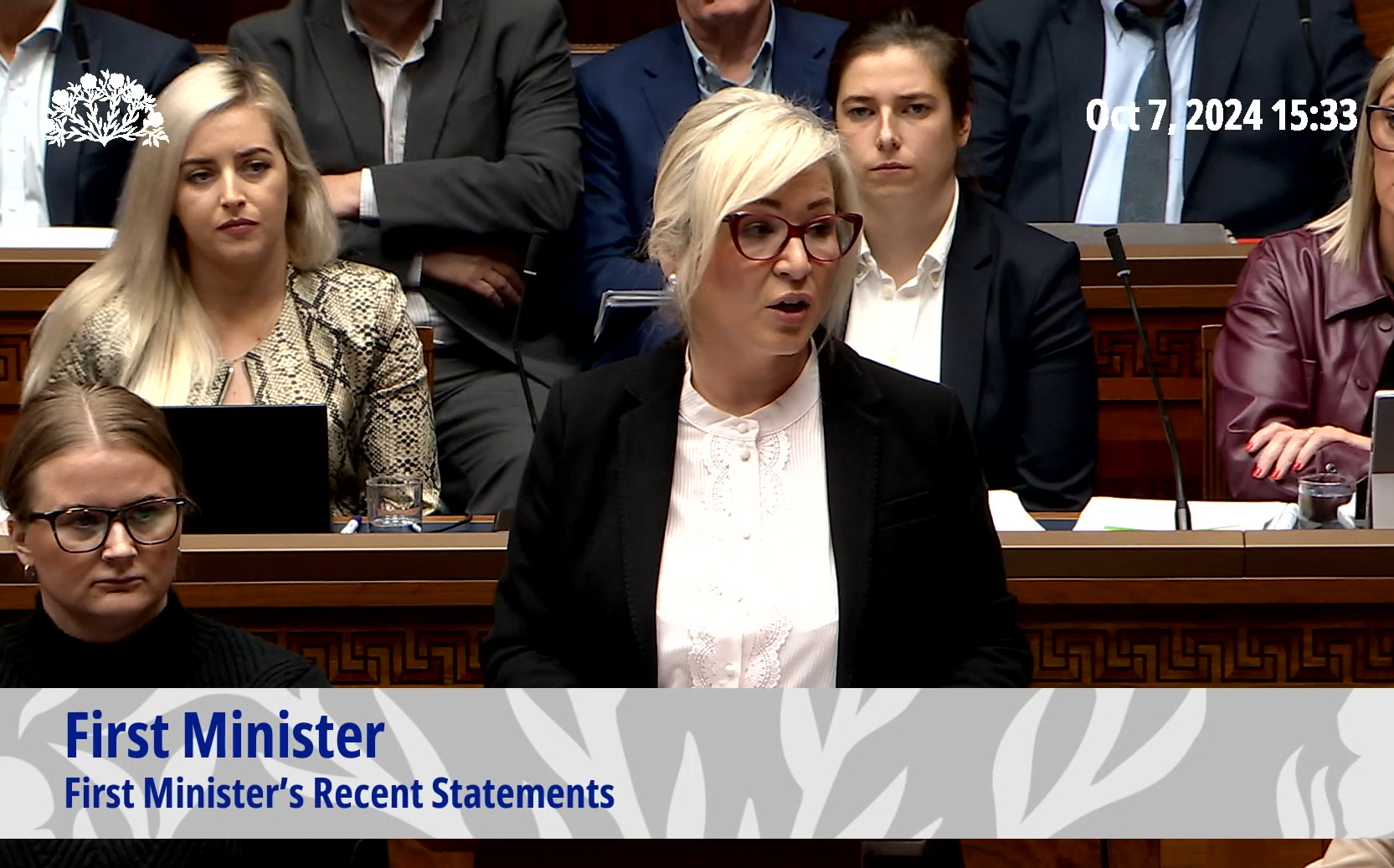 Michelle O’Neill 'deeply sorry' for damage to charity as she faces MLAs on McMonagle row