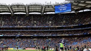 <p>82,300 people attended Croke Park for the Champions Cup Semi-Final between Leinster and Northampton Saints last May Photo: ©INPHO/Ben Brady</p>